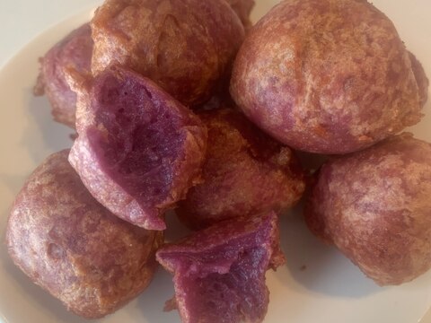 紫芋のもちもちドーナツ